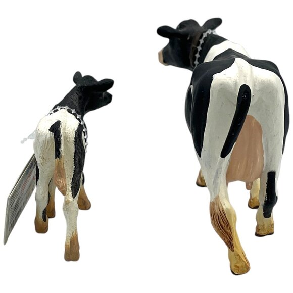Safari Ltd Holstein Cow and Calf Figurines Barnyard Dairy New Old Stock Lot of 2 - Picture 11 of 11